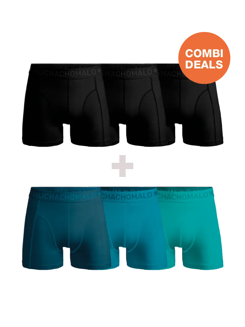 Heren 3+3-pack Boxershorts