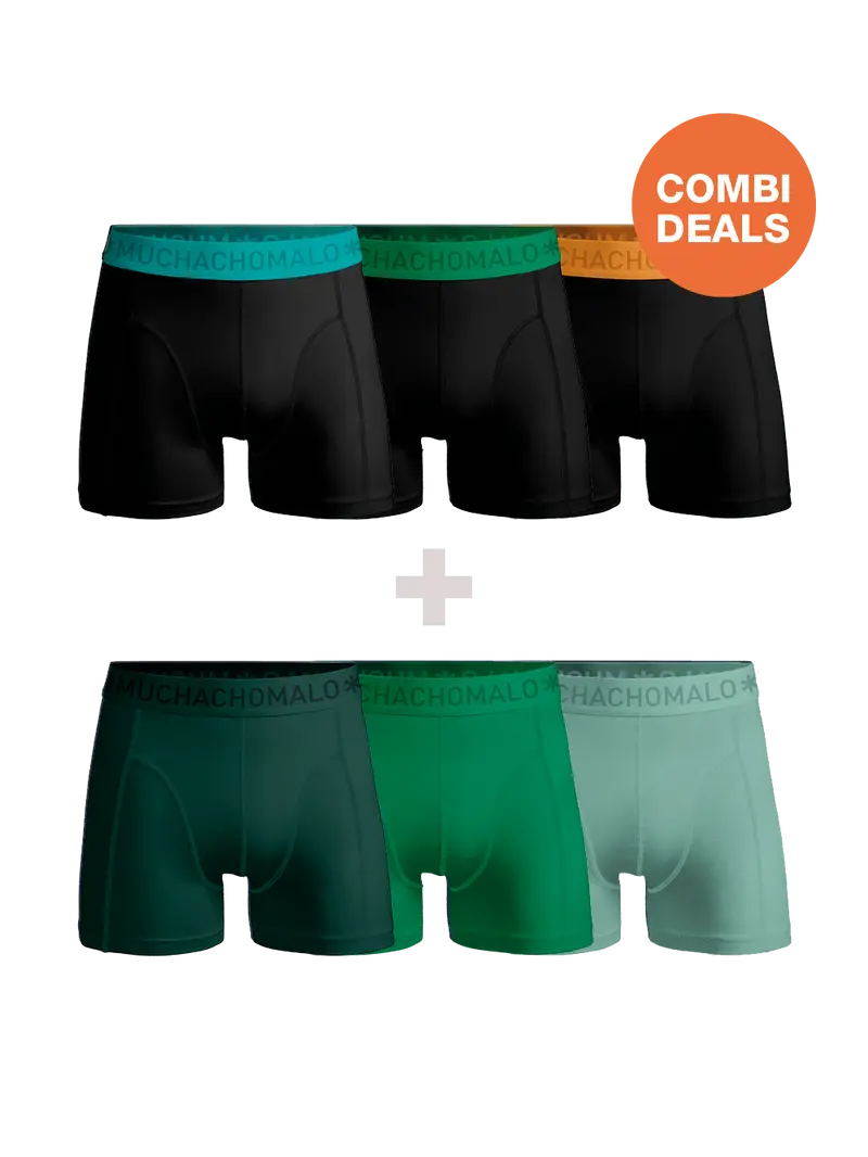 Heren 3+3-pack Boxershorts