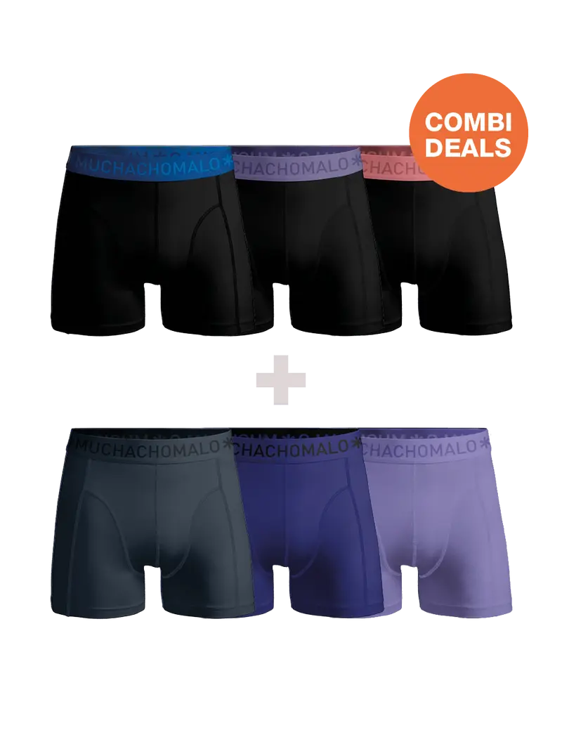 Heren 3+3-pack Boxershorts