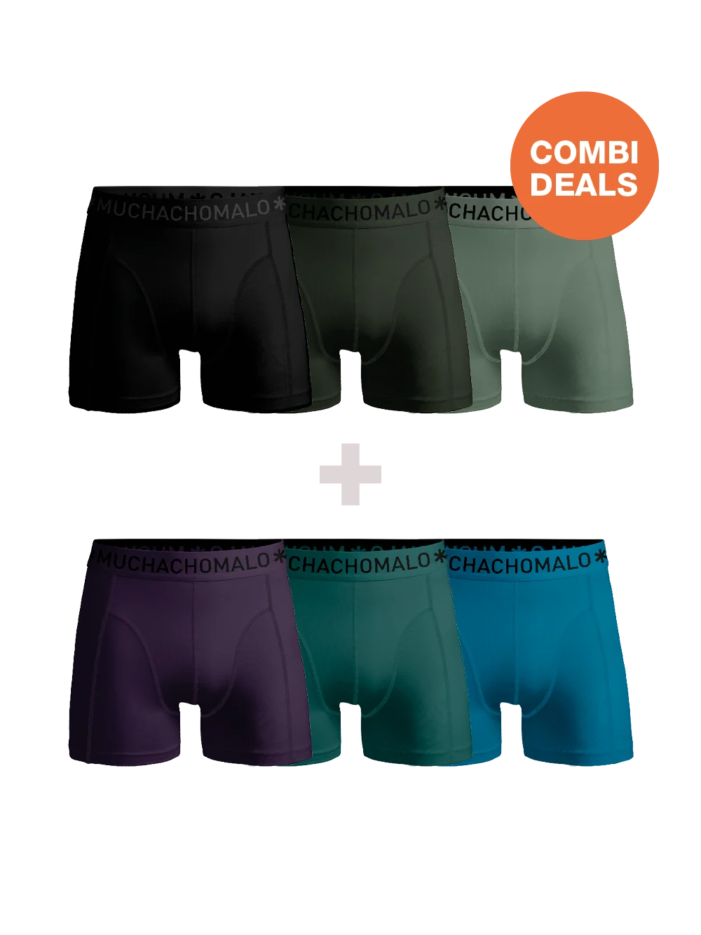 Heren 3+3-pack Boxershorts