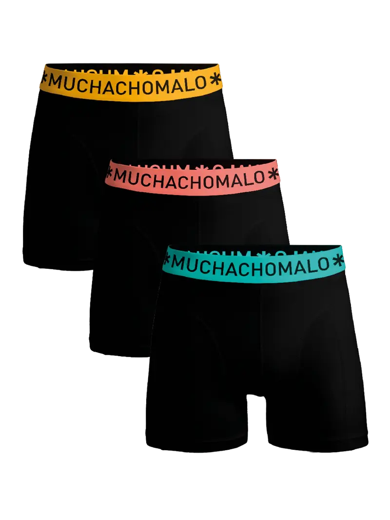 Heren 3-pack Boxershorts Effen