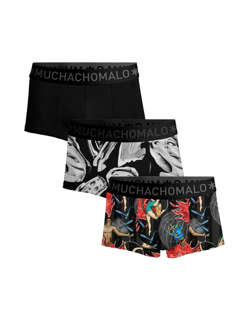Heren 3-pack Trunks Circus