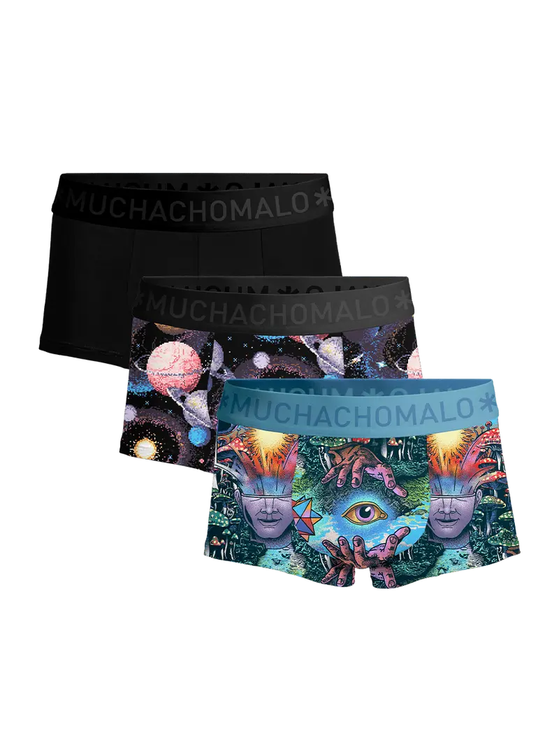 Heren 3-pack Trunks Inner Outer Space