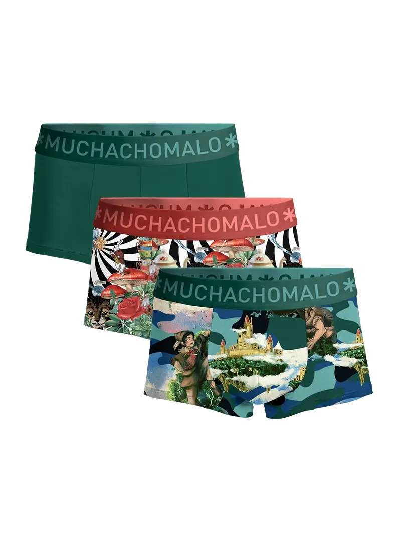 Heren 3-pack Trunks Jackbean Alicewonder