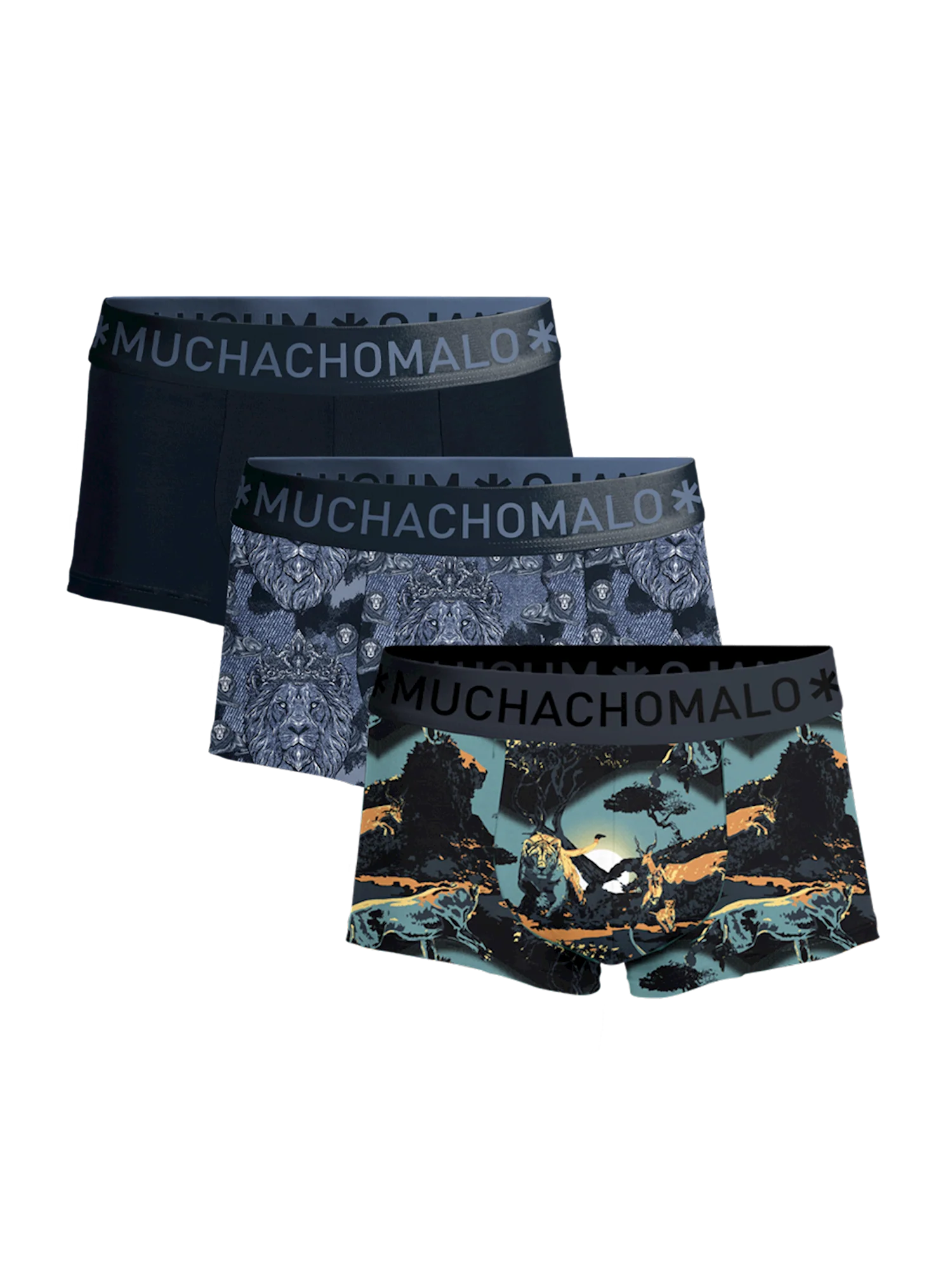 Heren 3-pack Trunks Man Lion