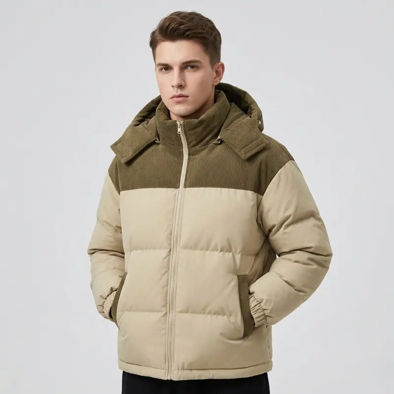 Heren Geïsoleerde Winterjas met Capuchon
