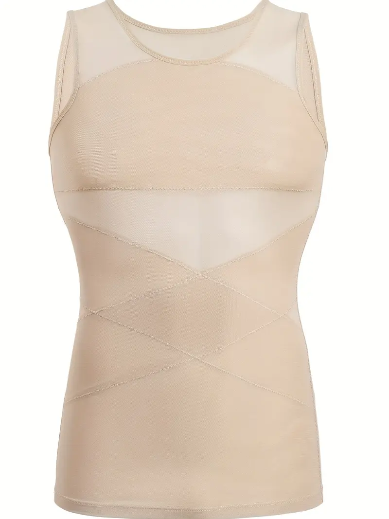 Heren Shapewear Tanktop Buikcontrole Mouwloos Onderhemd
