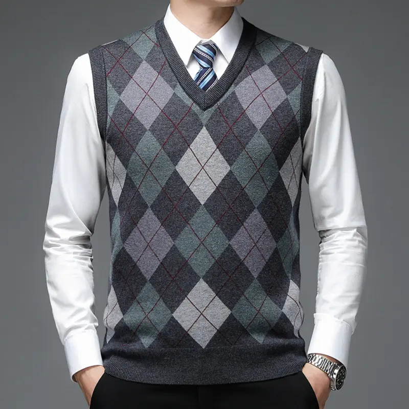 Heren Spencer met Stijlvol Argyle-Patroon - Felix