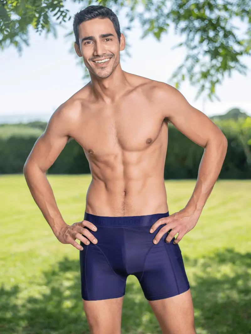 Heren Strakke Zwembroek Blauw