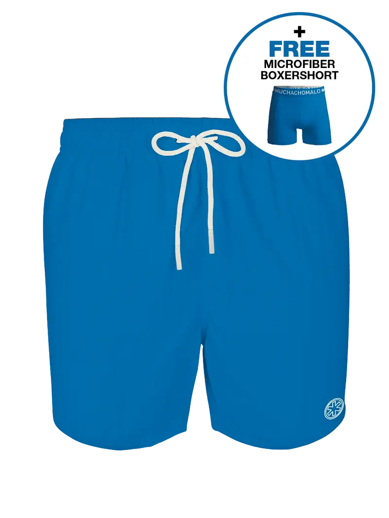 Heren zwembroek blauw