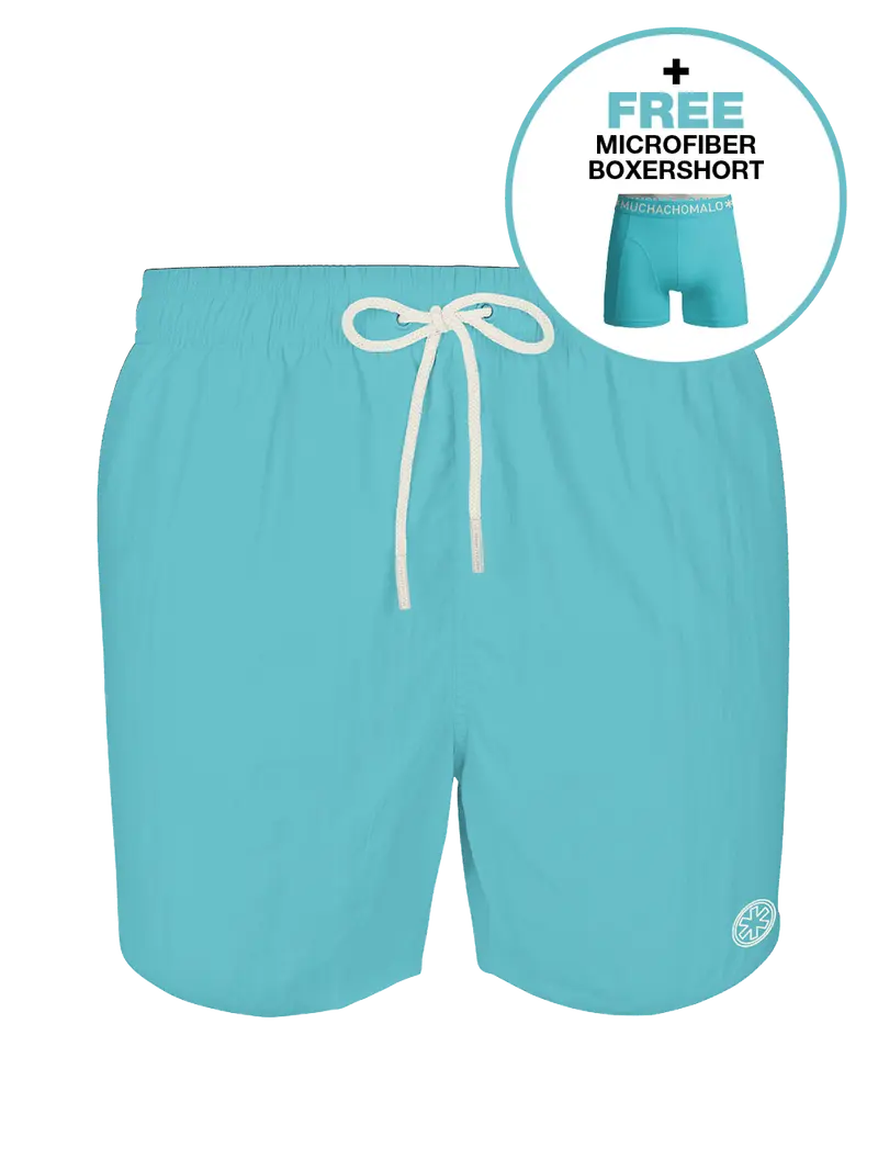 Heren zwembroek blauw