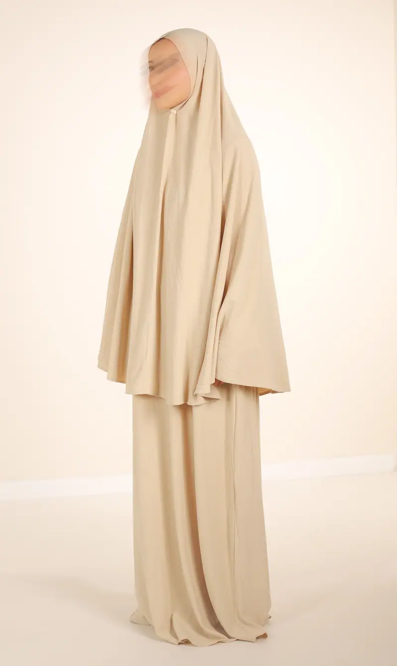 Heup Khimar Nila Linnen - Kotton