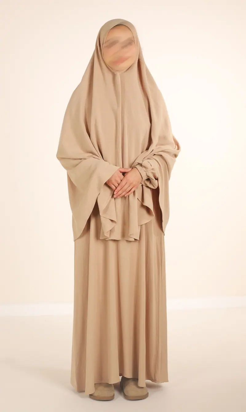Heup Khimar Nila Linnen - Taupe Desert