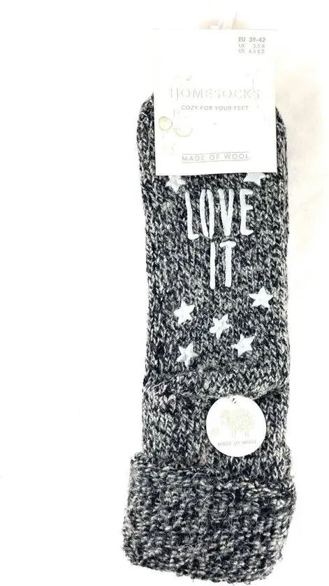 HomeSocks Huissokken Met Tekst Antislip