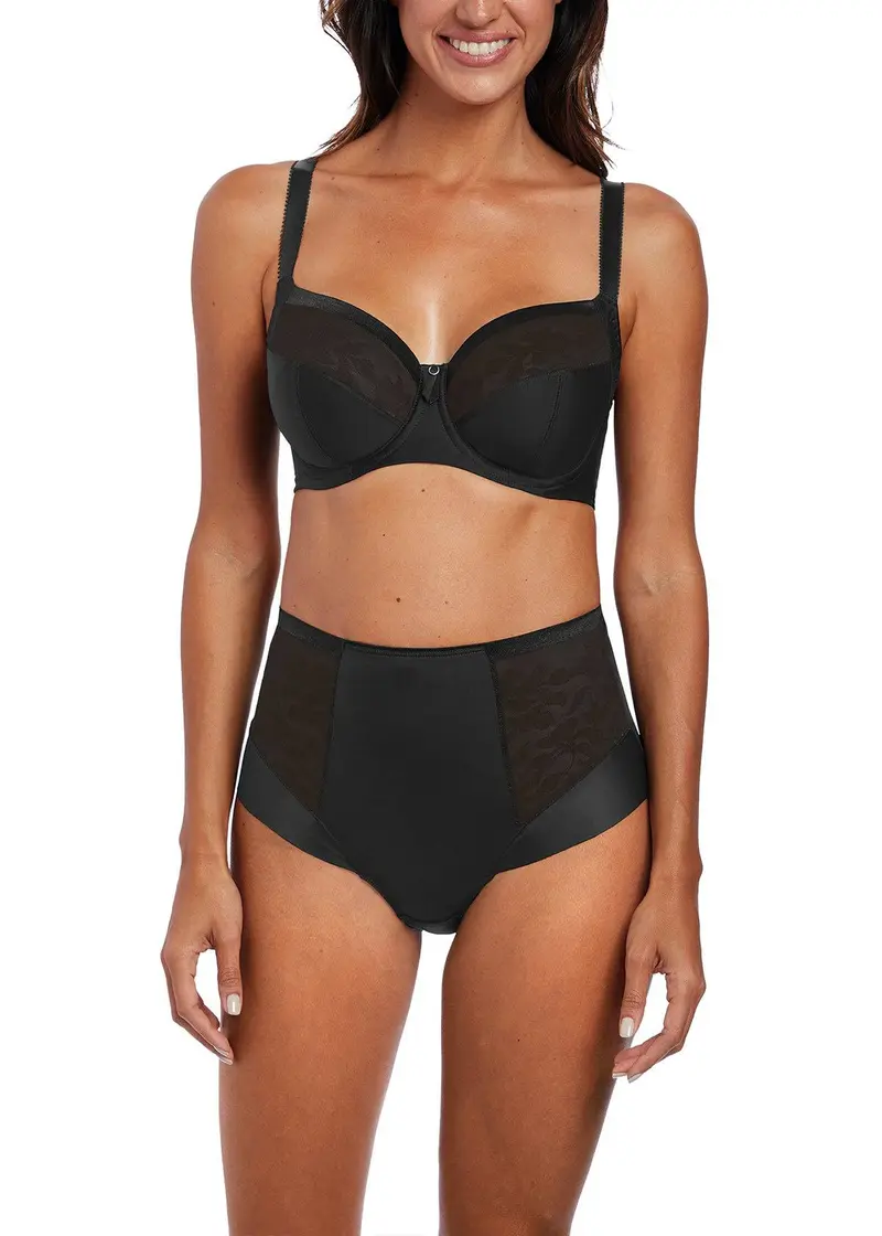 Illusion High Waisted Broekje Zwart