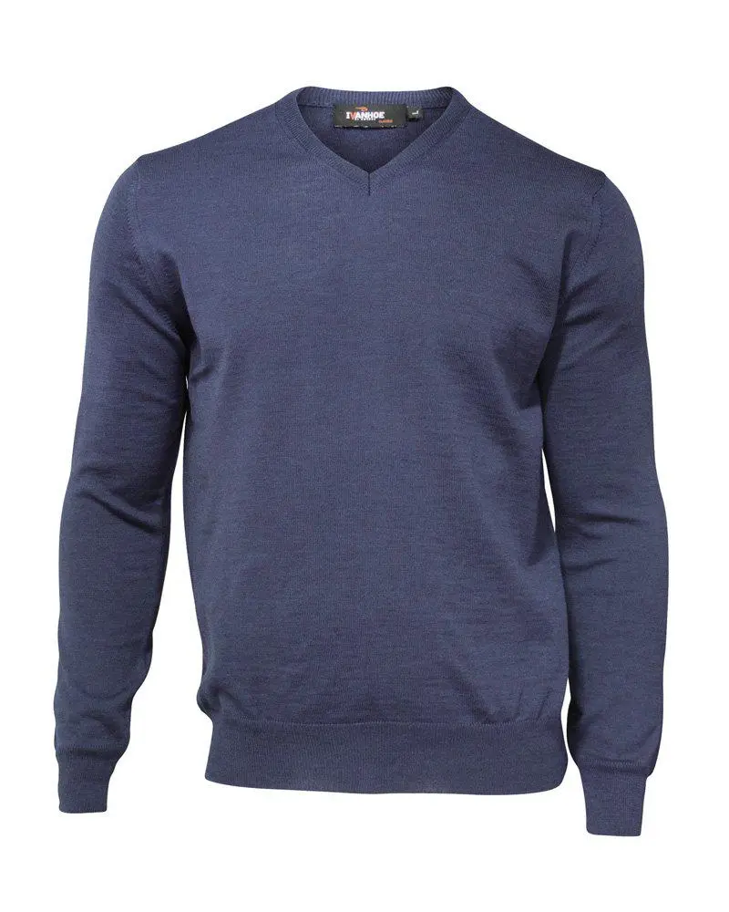 Ivanhoe Knitted in Sweden - V-neck | herentrui van merinowol