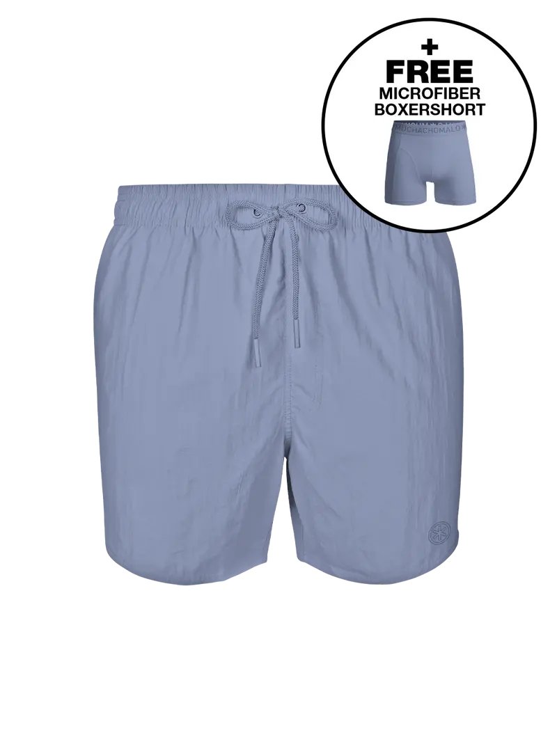 Jongens Zwembroek Paars + Gratis Microfiber boxershort