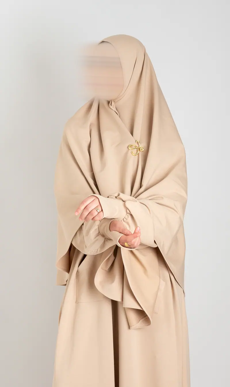 Kaiteki SWEATER Abaya Set - Cream