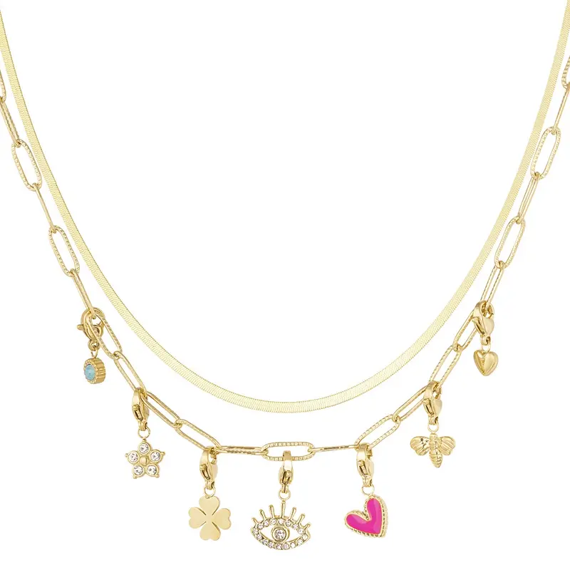 Ketting DIY Let's Create! Lovey Dovey Goudkleurig - Roestvrij Staal