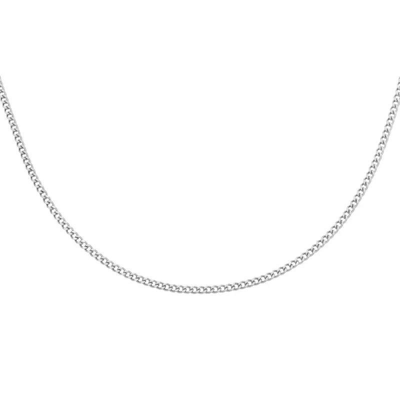 Ketting Tiny Plain Zilverkleurig - Roestvrij Staal