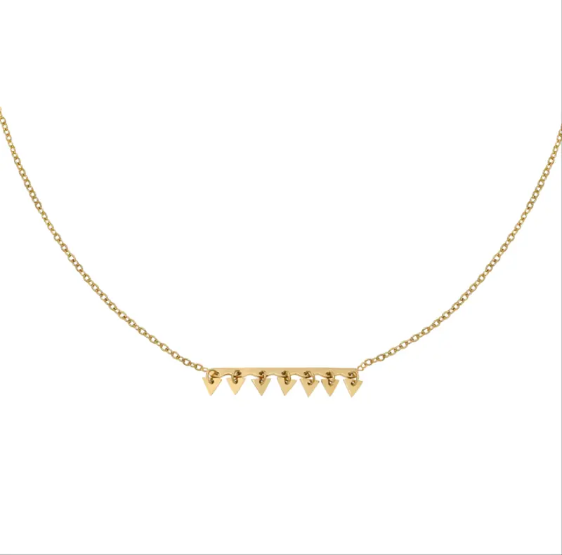 Ketting Triangel Goudkleurig - Roestvrij Staal