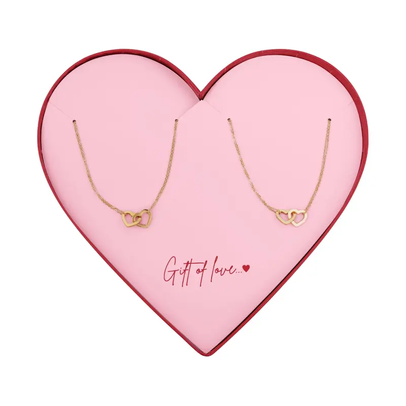 Kettingen A Gift Love Hart Knots Goudkleurig - Roestvrij Staal