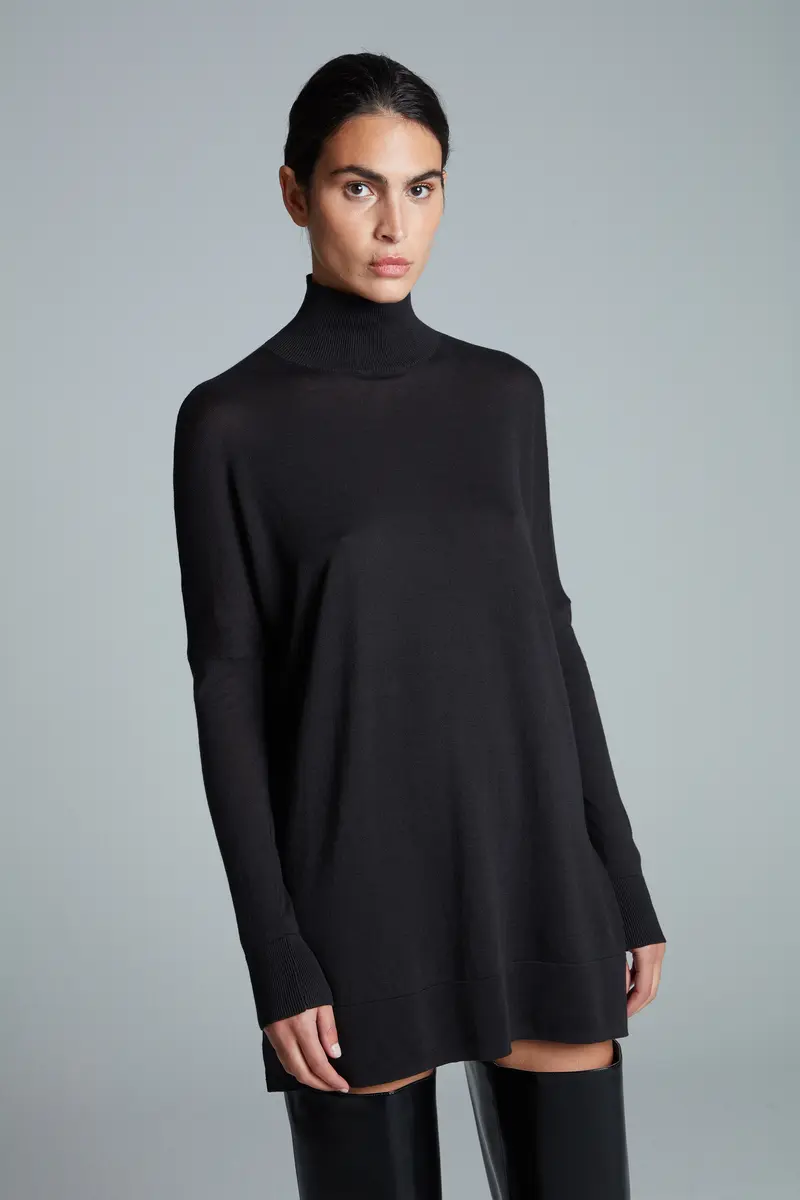 Knit | Cotton Knit | Tsuru | Deep Black