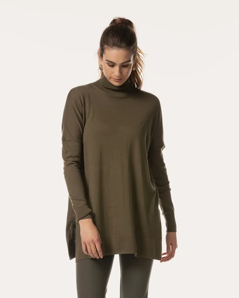 Knit | Cotton Knit | Tsuru | Olive Night