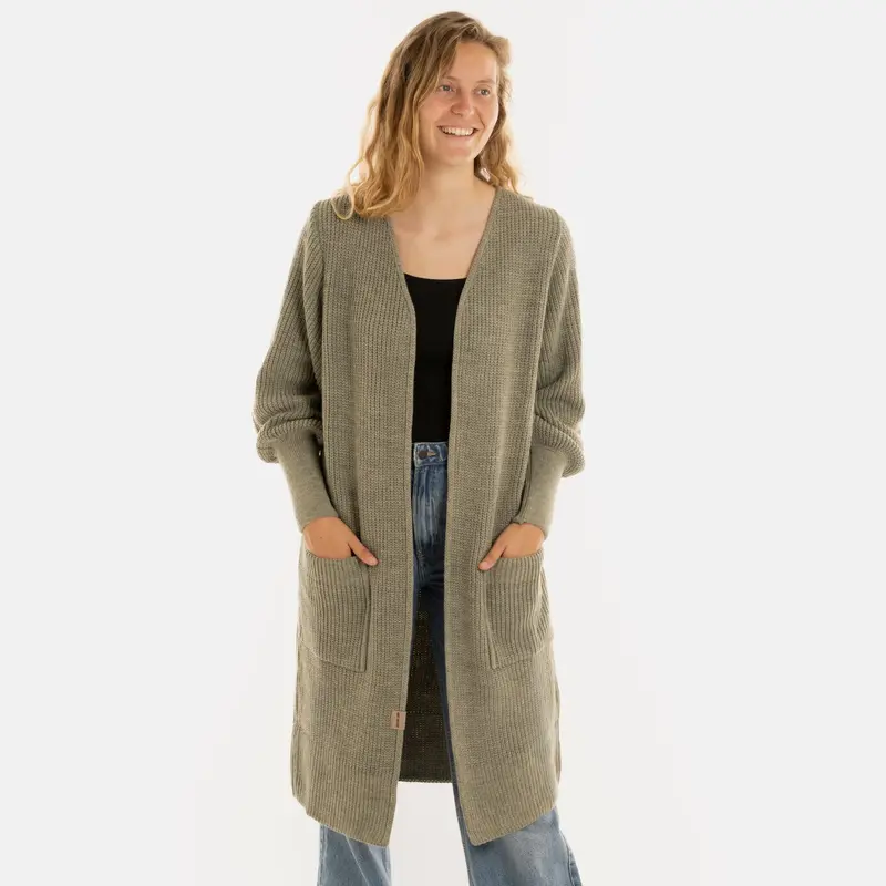 Knit Factory - Patty | lang gebreid damesvest