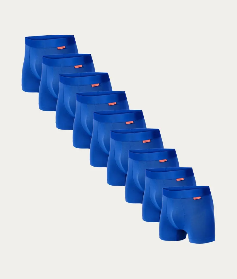 Kobaltblauwe Boxershorts Arctic Sea (9-pack)