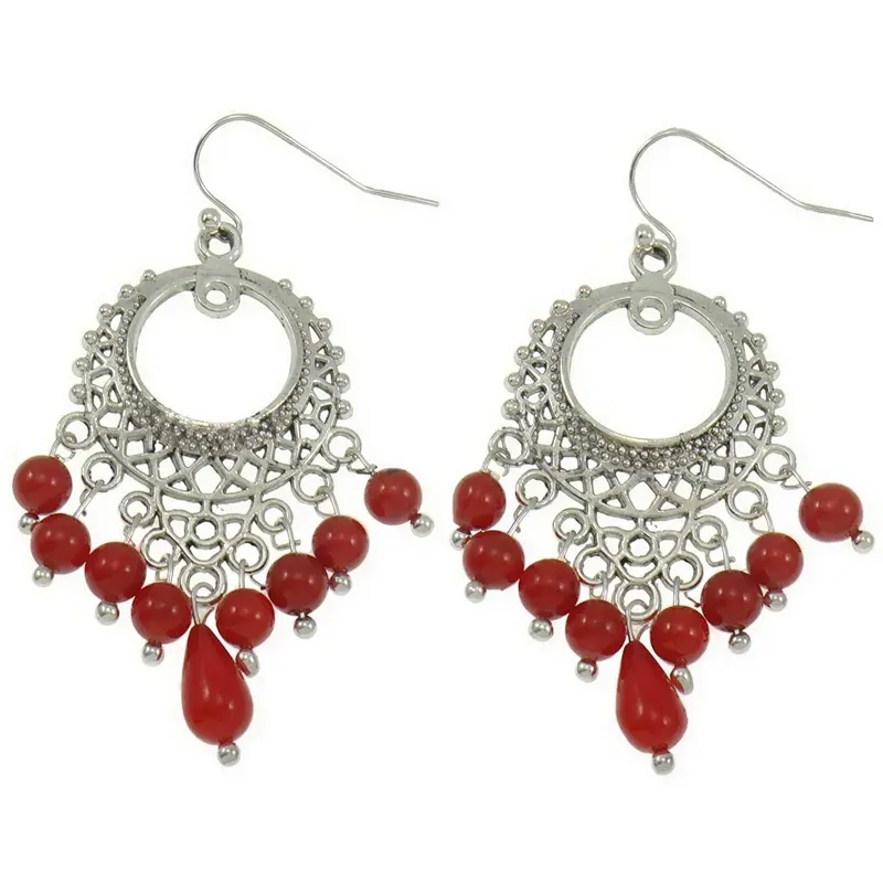 Koralen oorbellen Coral Gipsy