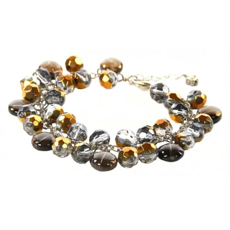 Kristallen armband Brown Shine
