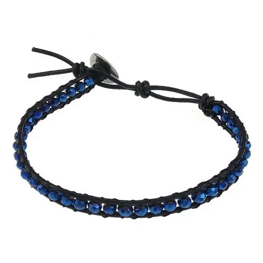 Kristallen armband Wrap Blue Crystal
