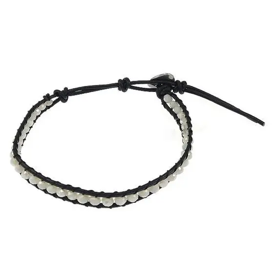 Kristallen armband Wrap White Crystal