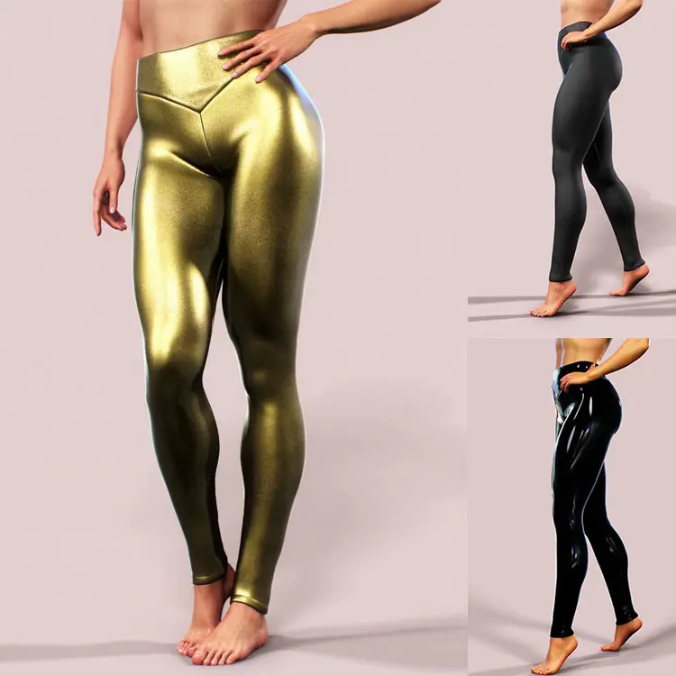 Legging met v-vorm tailleband