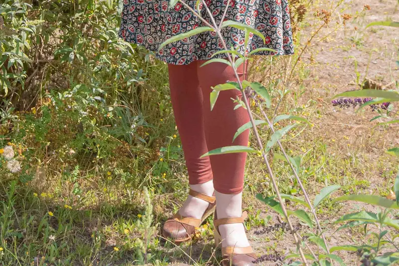 Legging najaarsoranje -  viscose stretch- draagcomfort en kleurplezier in één ontwerp