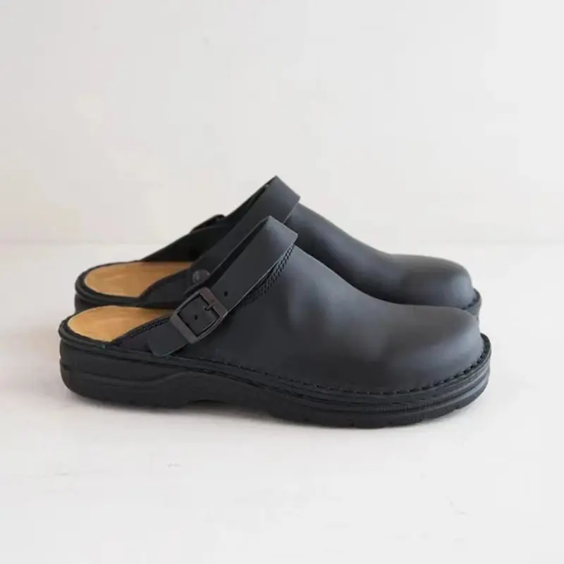 Leren Heren Slippers met Antislipzool