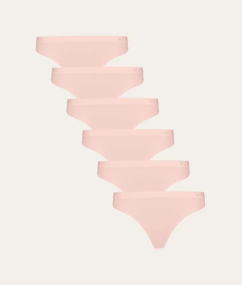 Lichtroze Bikinislip Blush Dusk (6-pack)
