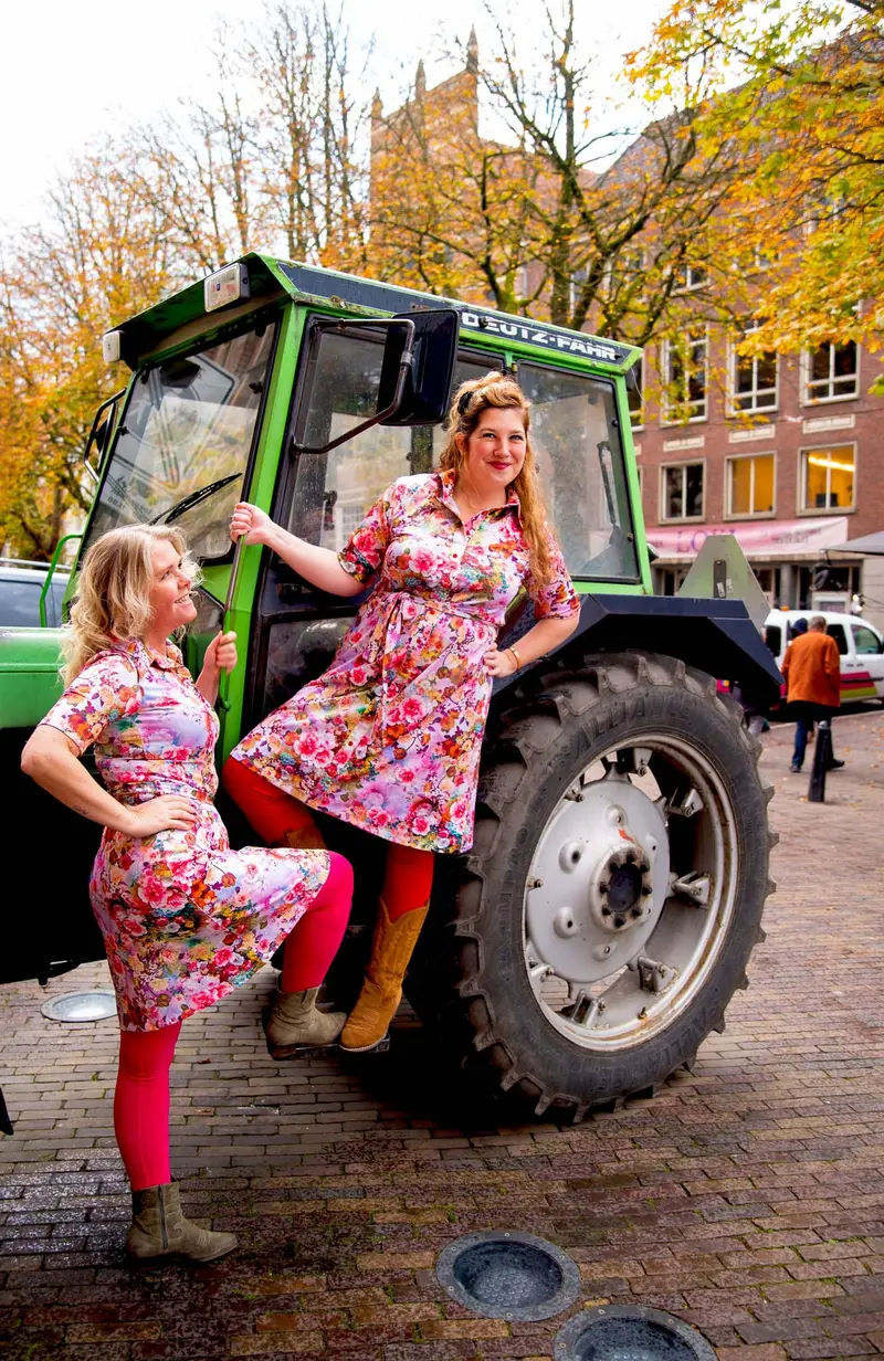 Lilou Jurk - romantische bloemen fantasie- gemaakt door Tantilly