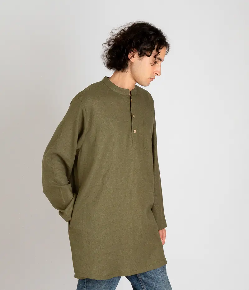 Linnen Kurti Jericho - Leaf
