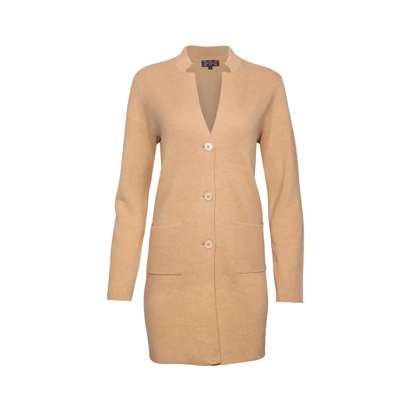 Long blazer structure knit