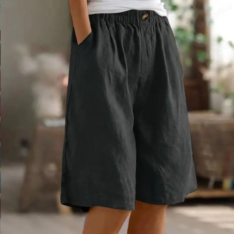 Losvallende Short met Hoge Taille voor Dames