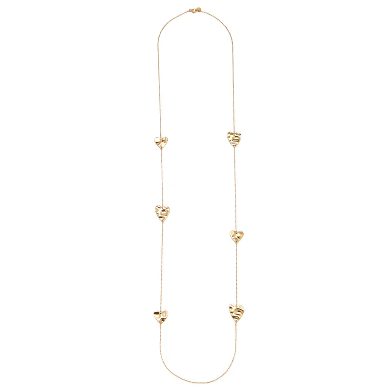 Love on Repeat Ketting Goudkleurig
