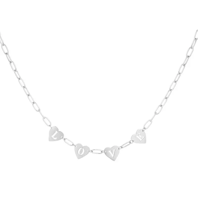 Loving Link Ketting Zilverkleurig