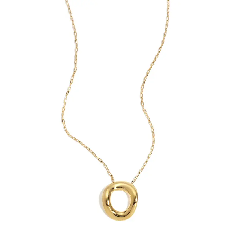 Luna Circle Ketting Goudkleurig