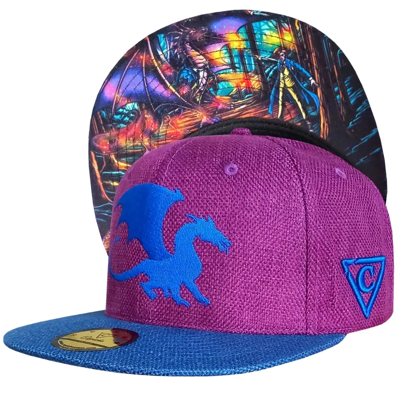 Magic Spell Snapback - Purple/Blue Thick Cotton