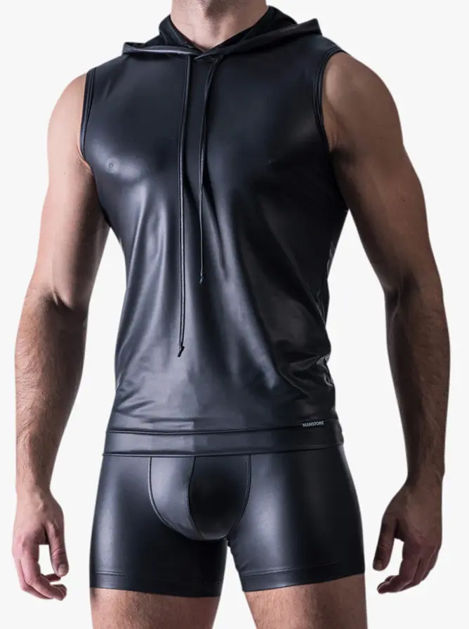 Manstore M510 Hoodie Tank Black