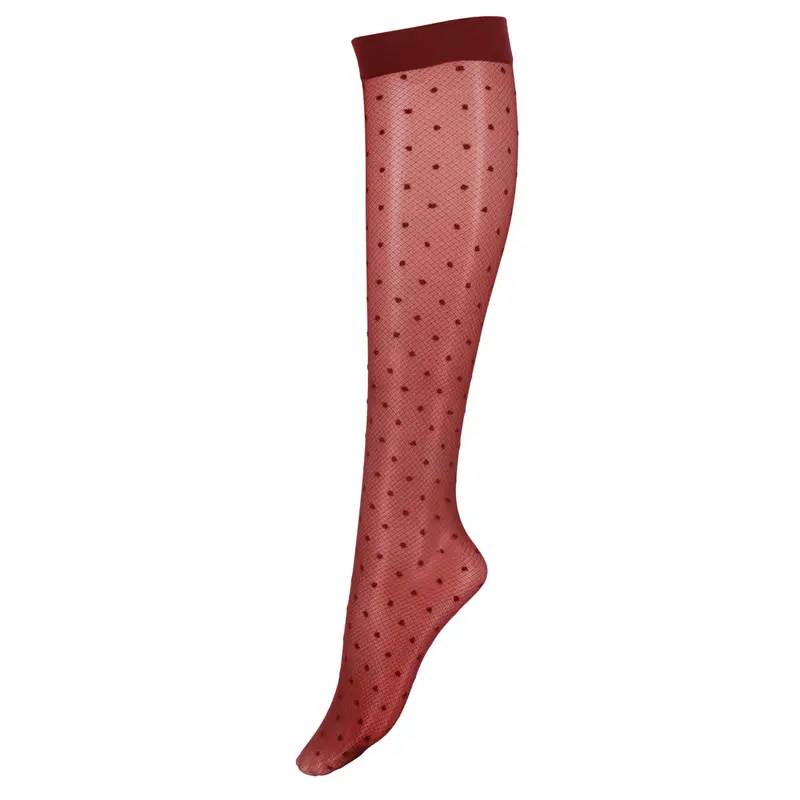 MarcMarcs Confetti Kniekousen 30 Denier Wine Red