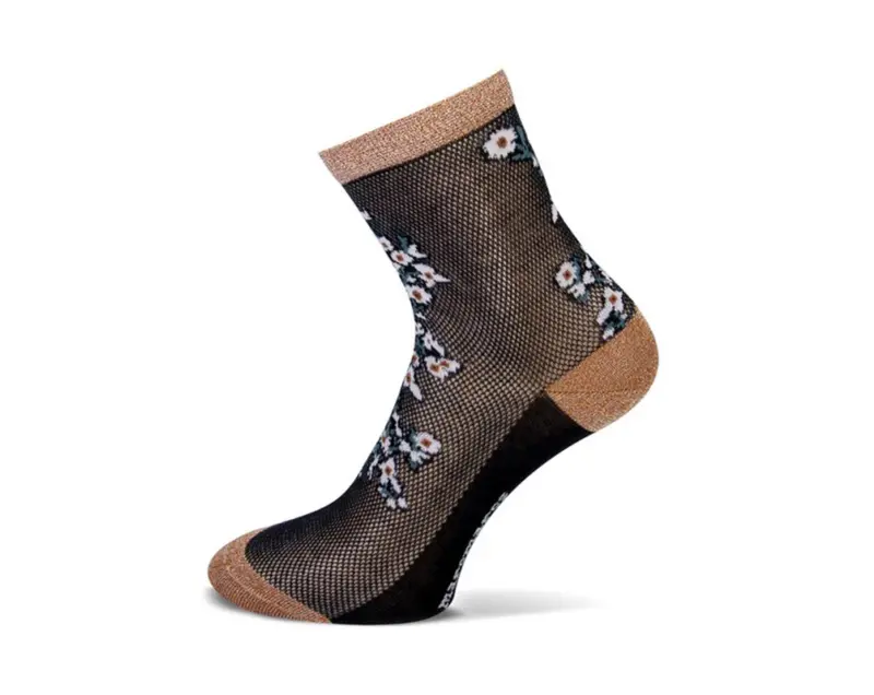 MarcMarcs - Damessokken - Fashion - Kante Bloemen