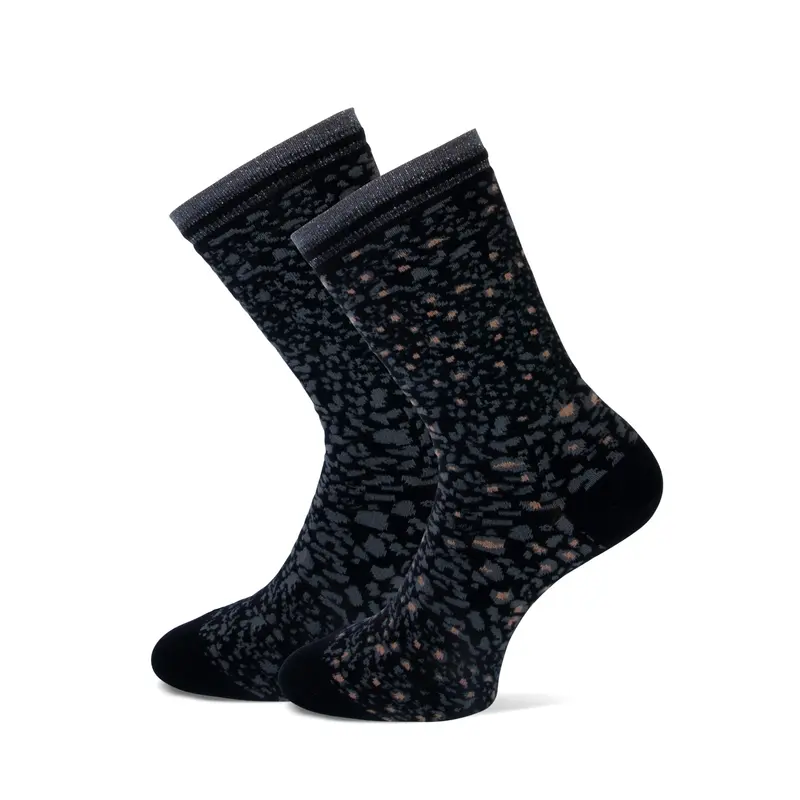 MarcMarcs - Damessokken - Fashion - Lidia- Zwart Grijs 2 Pack